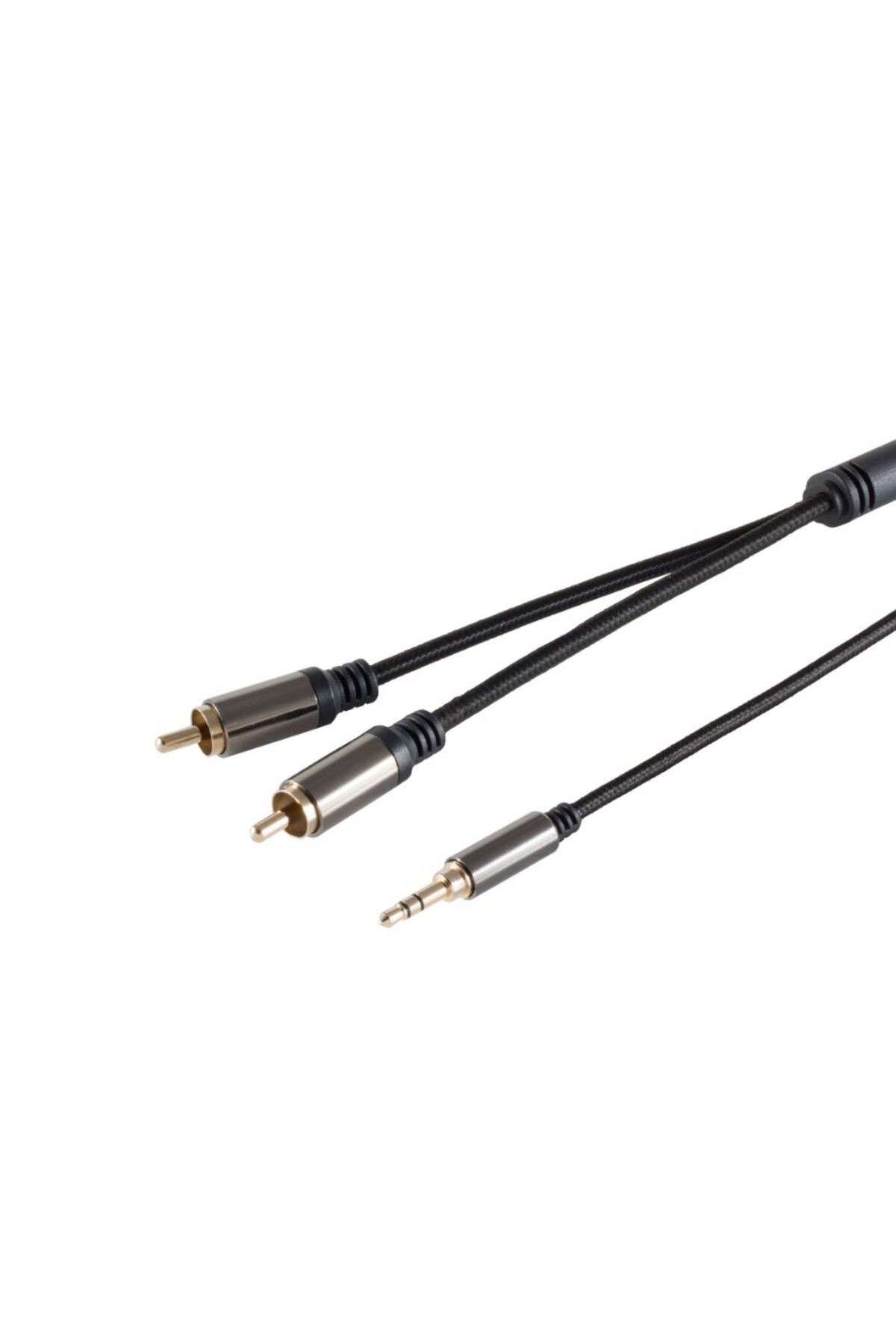 BLACK CONNECT PHC Klinke - Cinch 1,50 mt RCA & 3.5 mm Ses Kablosu