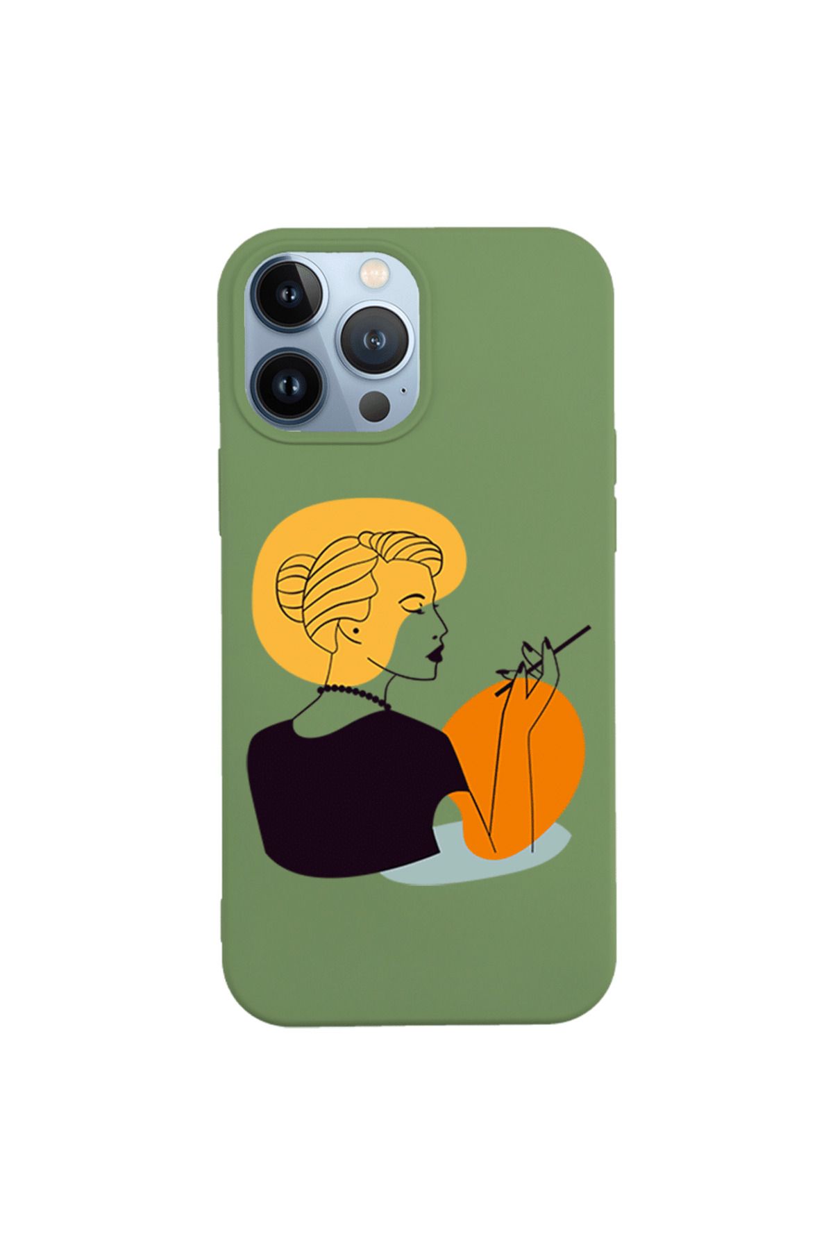 Royaleks iPhone 13 Pro Lansman Kılıf - Art Woman 2