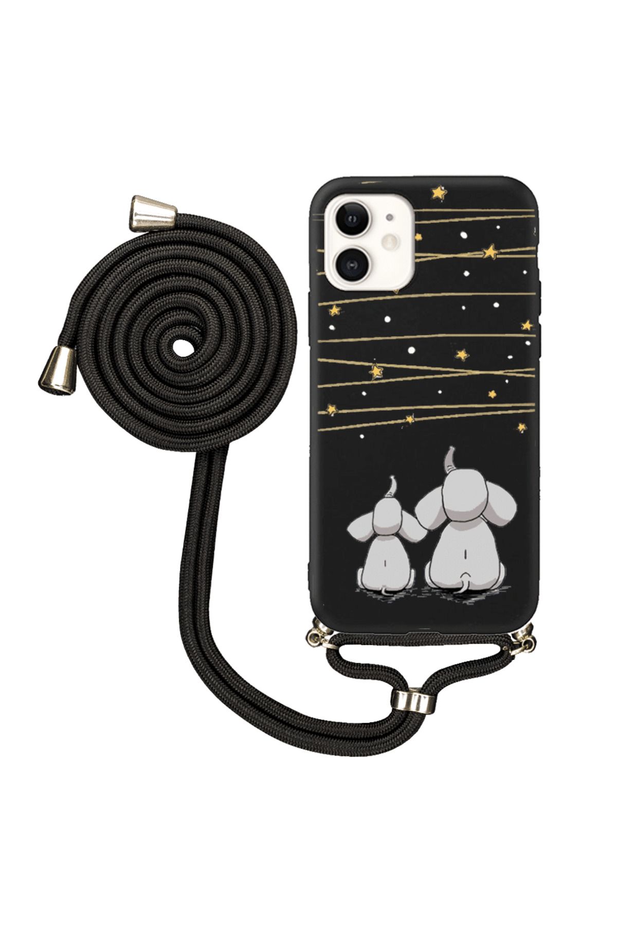 Royaleks iPhone 11 İpli Lansman Kılıf - Elephants And The Stars