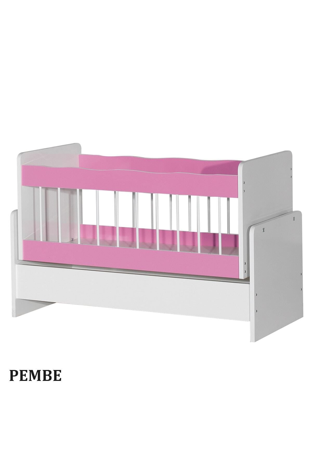 temosan Sallanır Pembe Bebek Beşiği, Yataksız 45 X 100