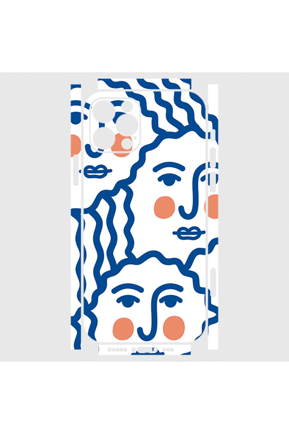 Royaleks iPhone 12 Pro Max Telefon Kaplama - Faces