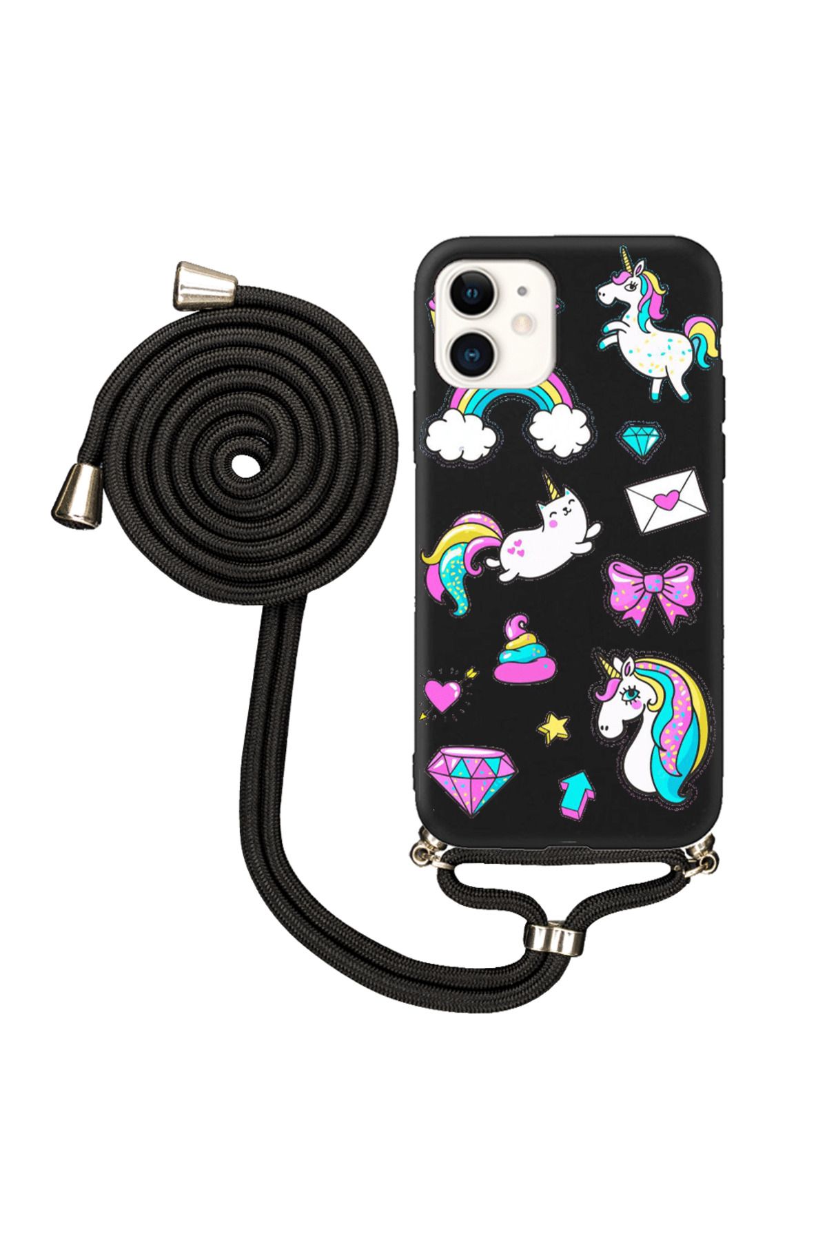 Royaleks iPhone 12 İpli Lansman Kılıf - Unicorns Blank
