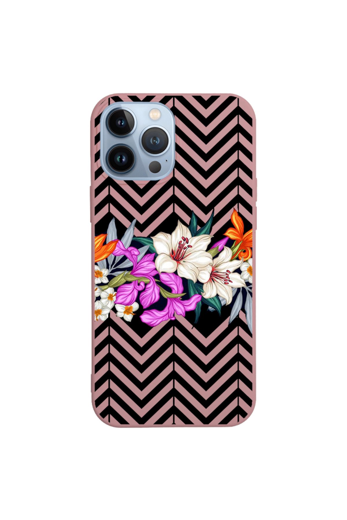 Royaleks iPhone 13 Pro Max Lansman Kılıf - Çiçek