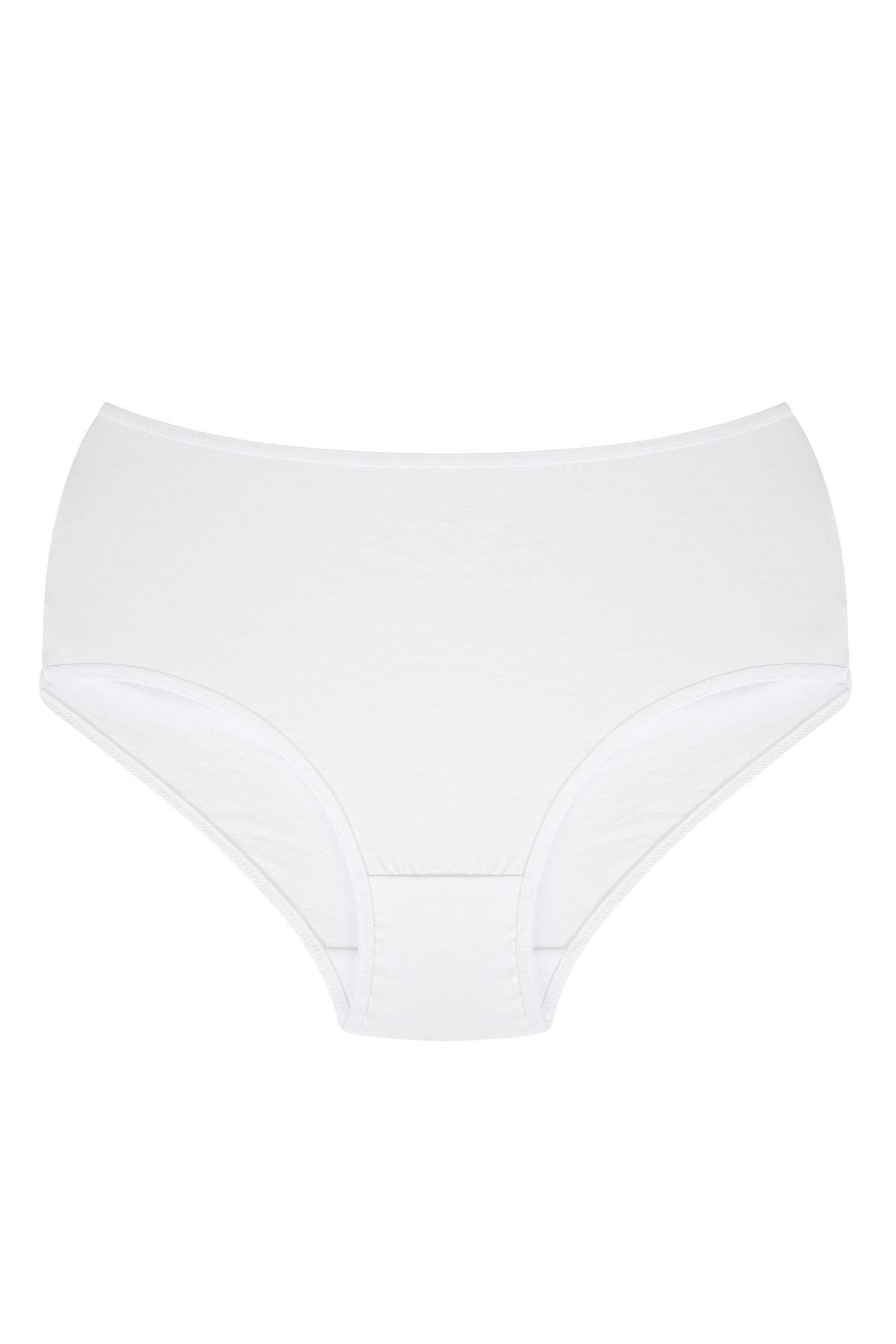 Akbeniz-White Large Size Women's Panties - 40264 1