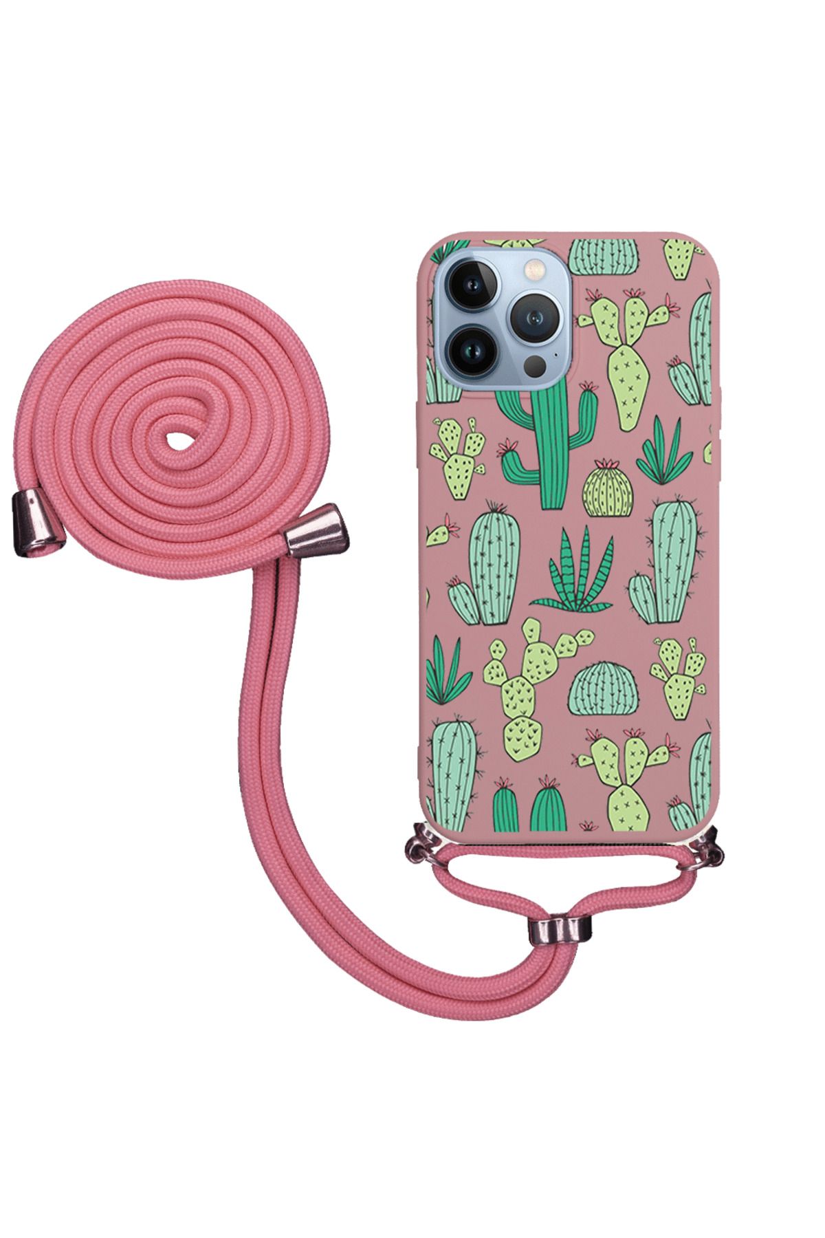 Royaleks iPhone 13 Pro Max İpli Lansman Kılıf - Cactus