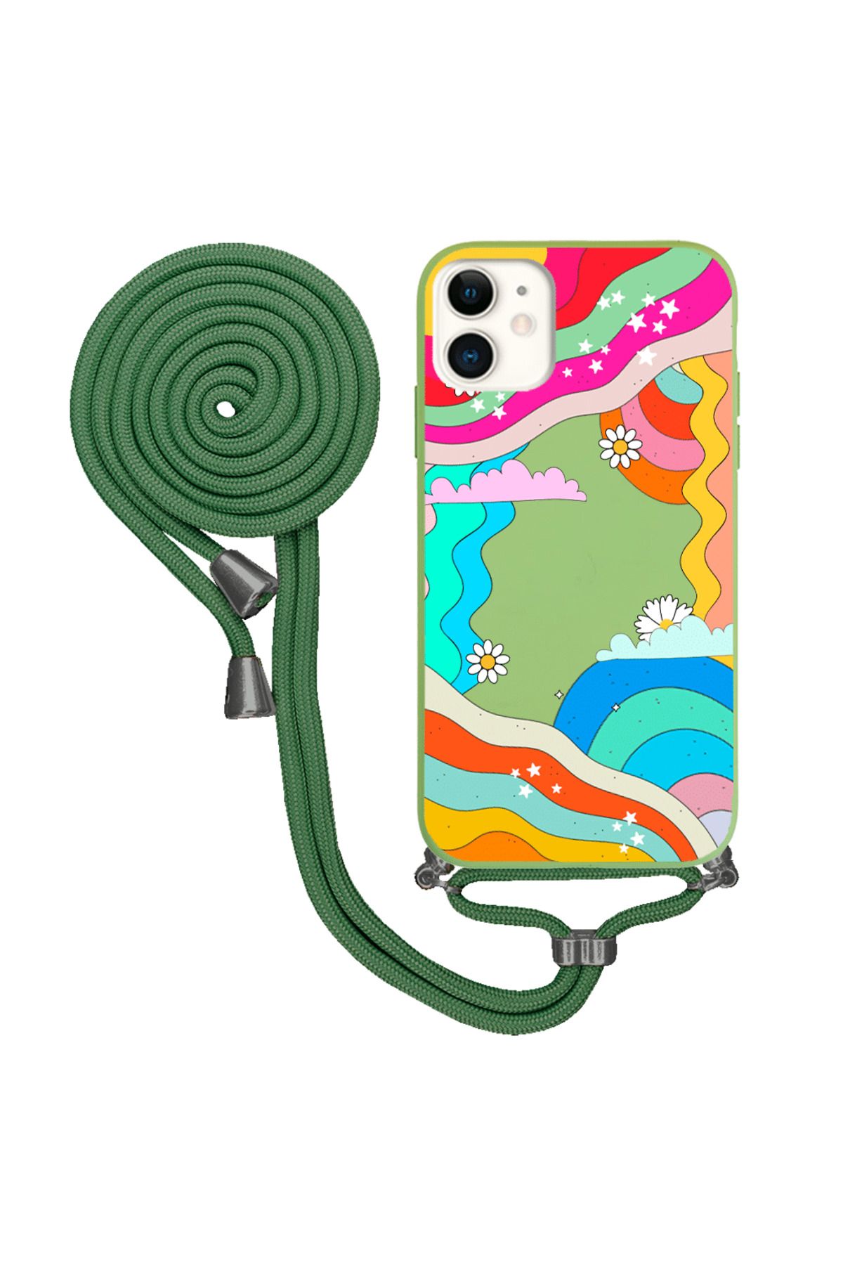 Royaleks iPhone 11 İpli Lansman Kılıf - Colors