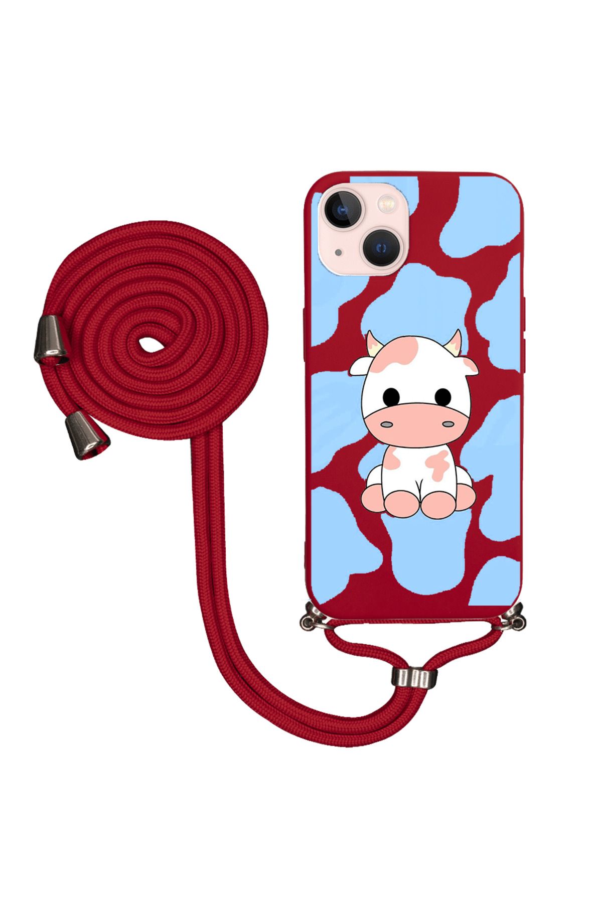 Royaleks iPhone 13 İpli Lansman Kılıf - İnek