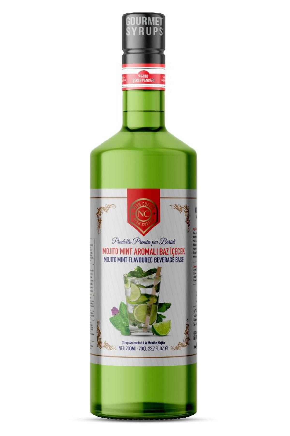 Nish Coffee Nish Mojito Mint Aromalı Şurup Baz İçecek 700 ML-Pet Şişe