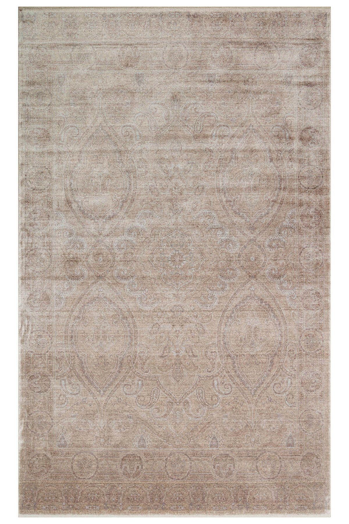 Eko Halı Tf 03 Beıge - Taftan - Pakistan Overdyed Tarzı, Özel Tezgahlarda Üretilen Uşak Halısı