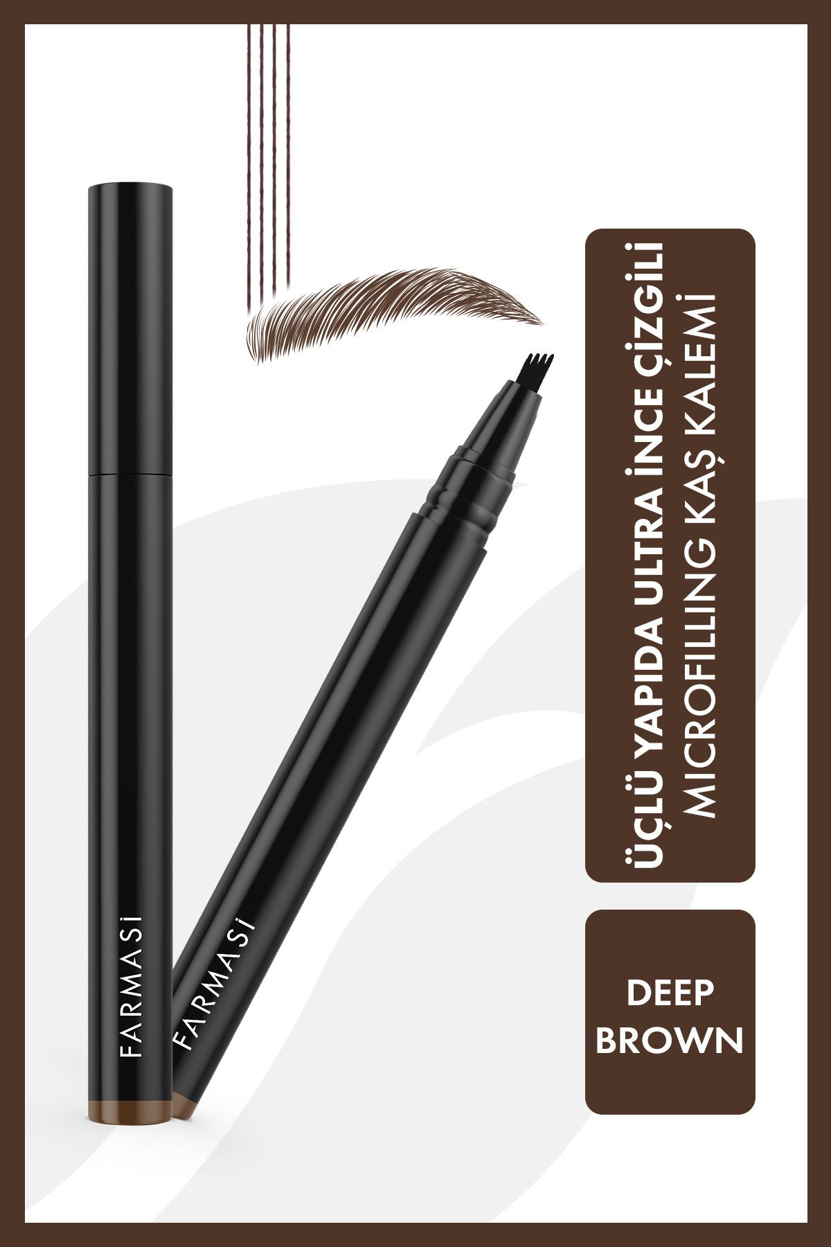 Farmasi Mıcrobladıng Kaş Kalemı 04 Deep Brown