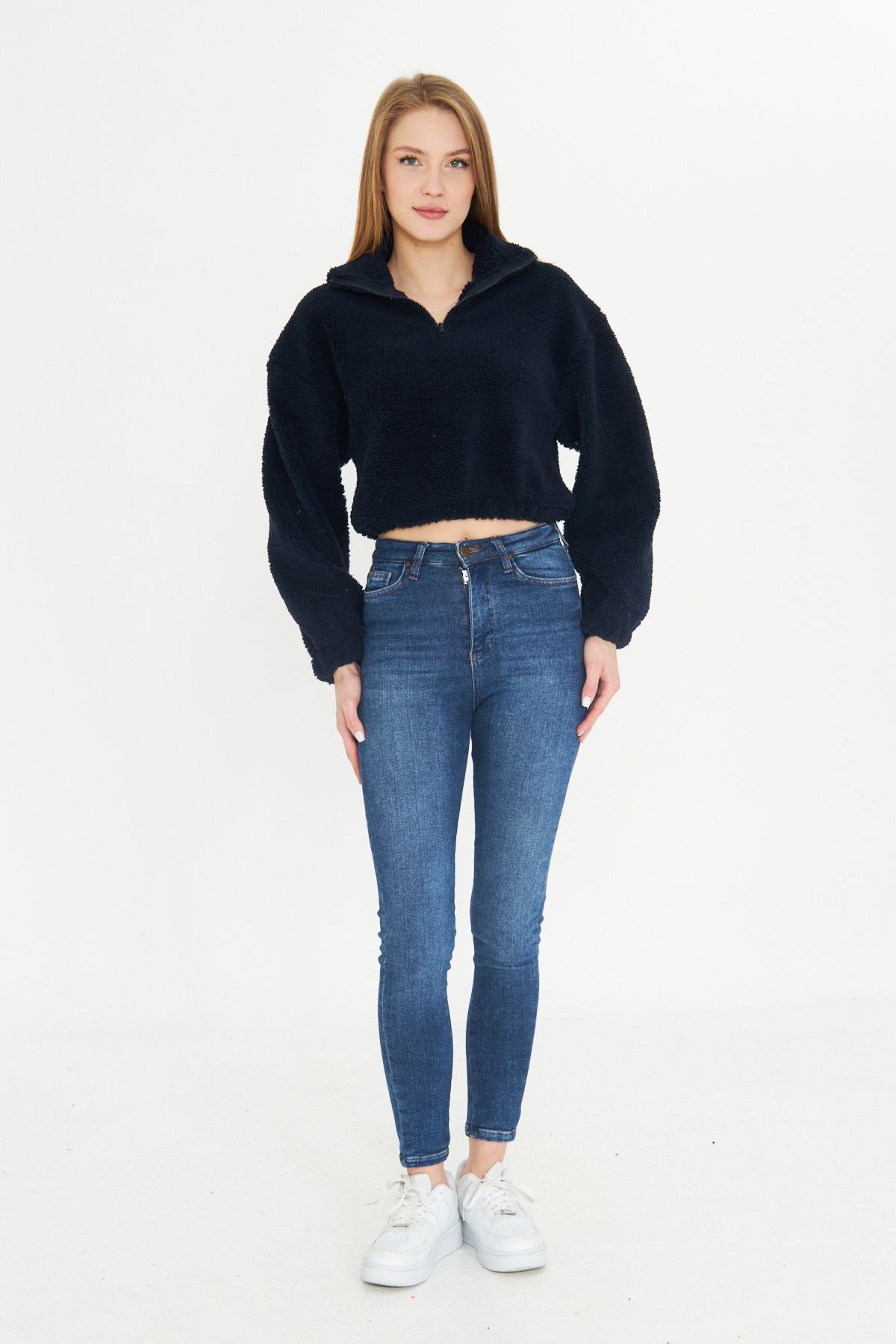 Oyga-Women's Plush Crop Sweater 6