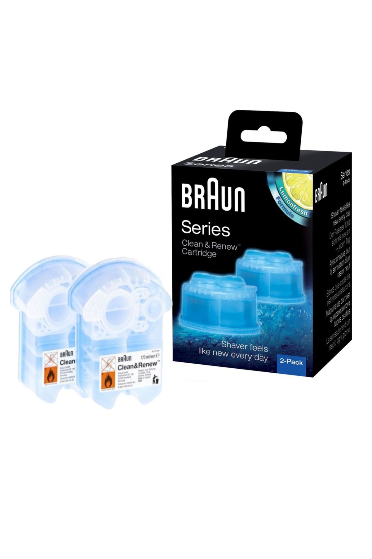 Popüler Braun İçin Traş Makinesi Ccr2 Temizleme Sıvısı 2'li Paket