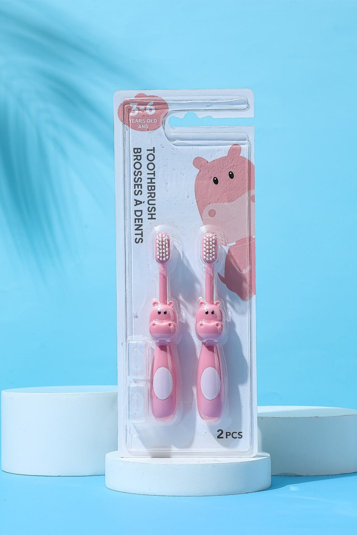 Miniso Hipopotam Figürlü Çocuk Diş Fırçası 2'li