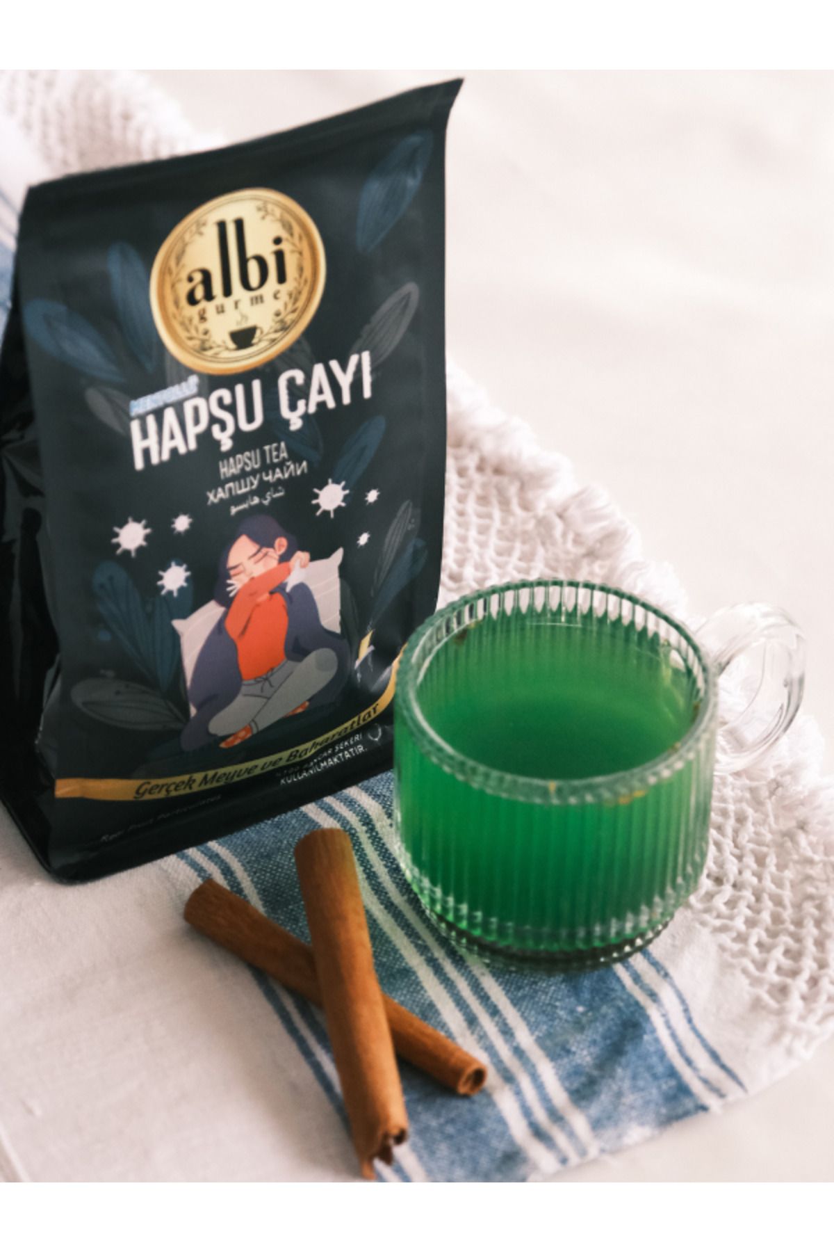 ALBİ GURME MENTOLLÜ HAPŞU ÇAYI LİMON VE BAHARAT TANELİ 250 gr