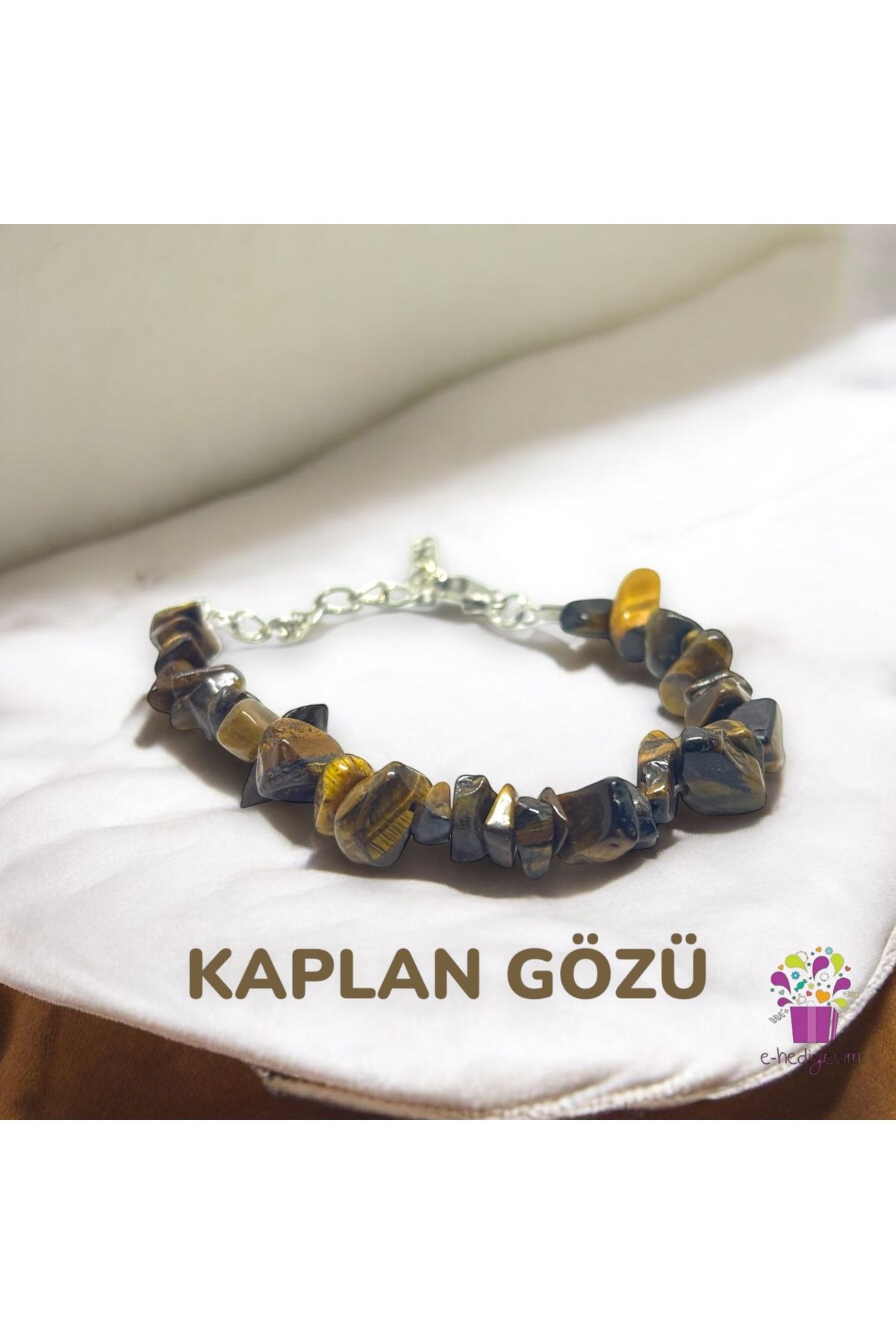 eHediyecim-BRACELET WITH CRASHED NATURAL STONE 1