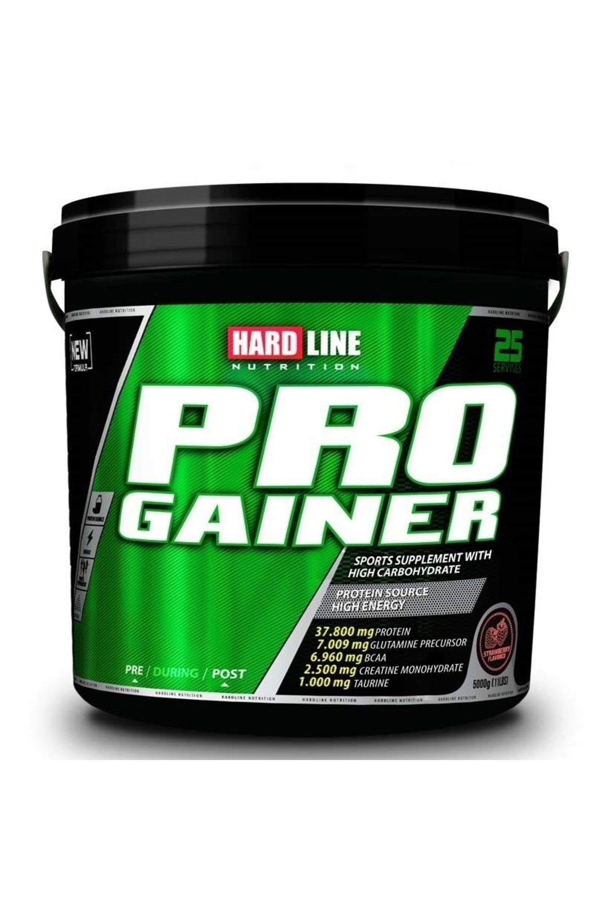 Hardline Pro Gainer Karbonhidrat Tozu 5000gr Çilek Aromalı