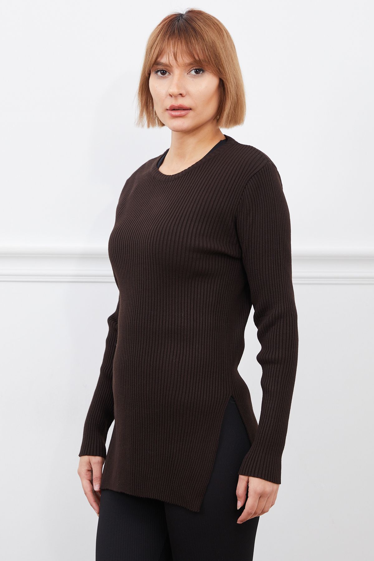 DPARİS-Ribbed Knitwear Sweater 1