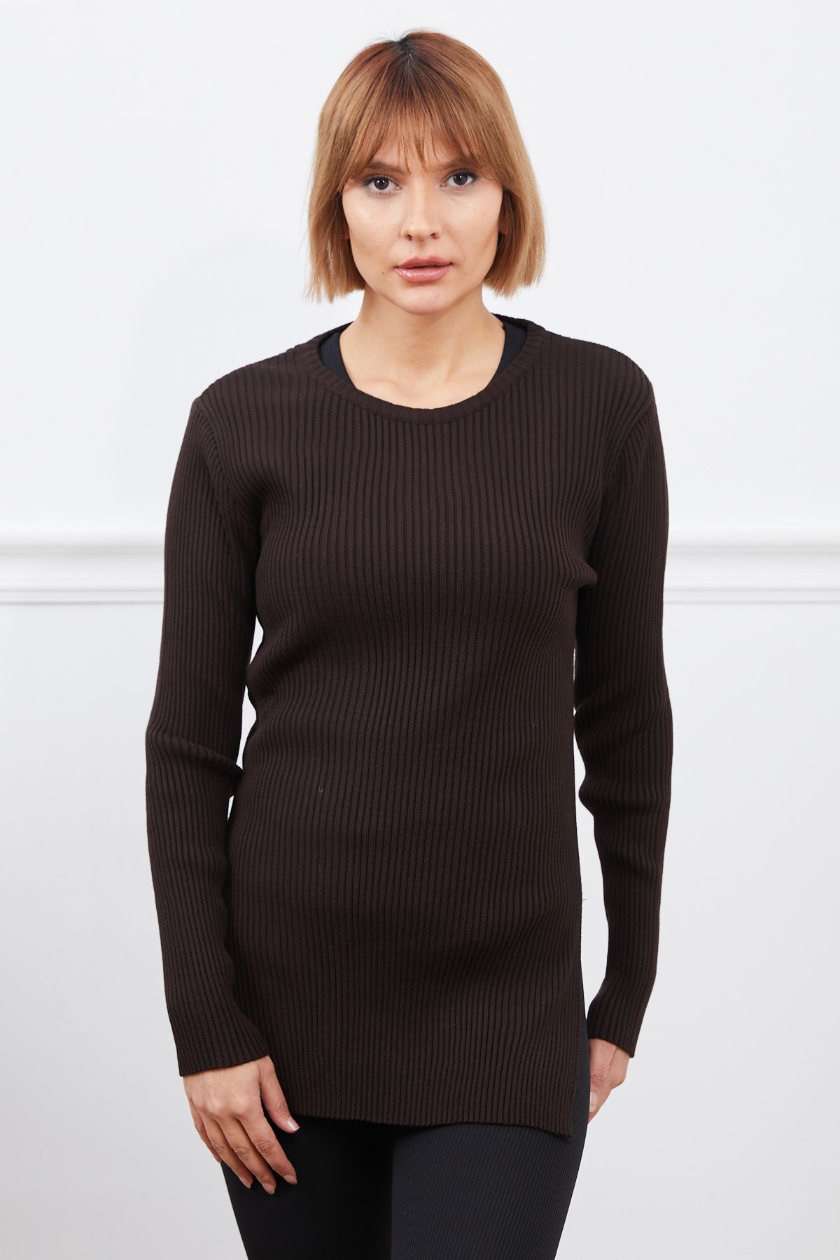 DPARİS-Ribbed Knitwear Sweater 4