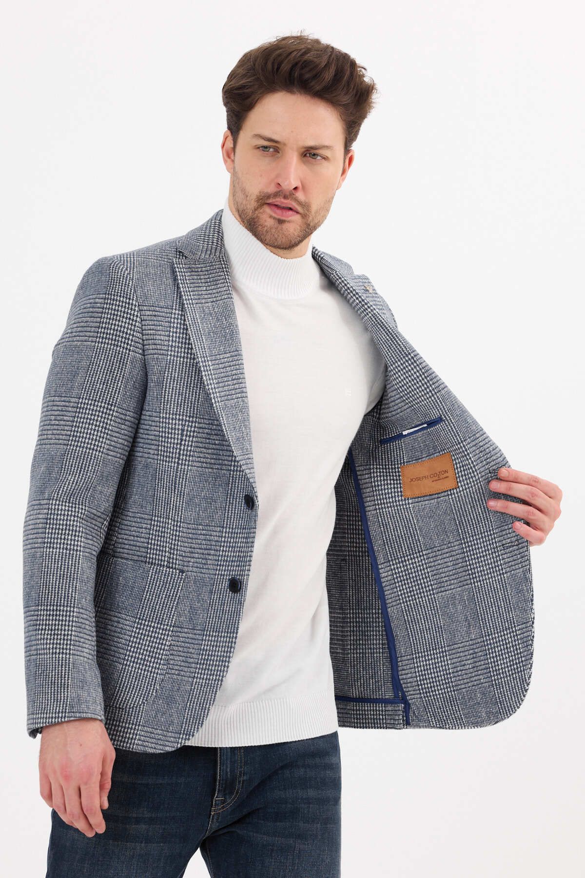 Savira-Faceted Slimfit Jacket - Blended Winter Fabric, Drop 6 Unlined, New Season 1