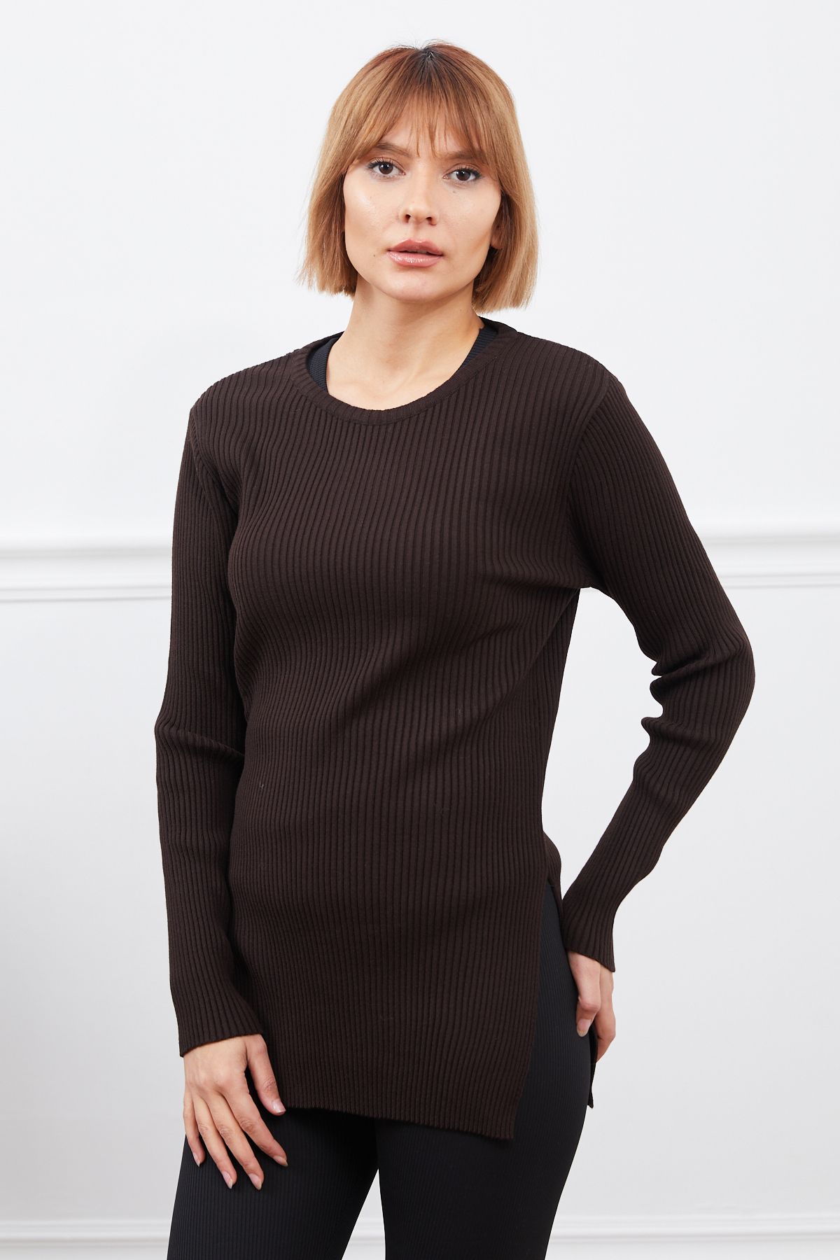 DPARİS-Ribbed Knitwear Sweater 3