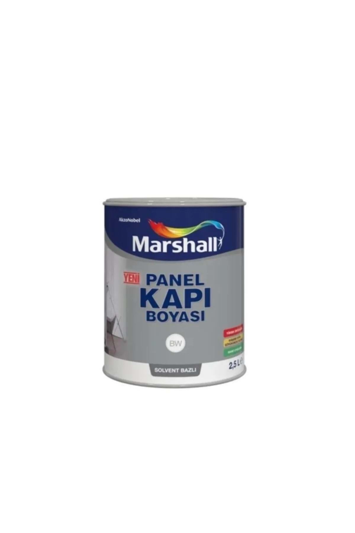 Marshall Panel Kapı Boyası Solvent Bazlı Beyaz 2,5 Lt