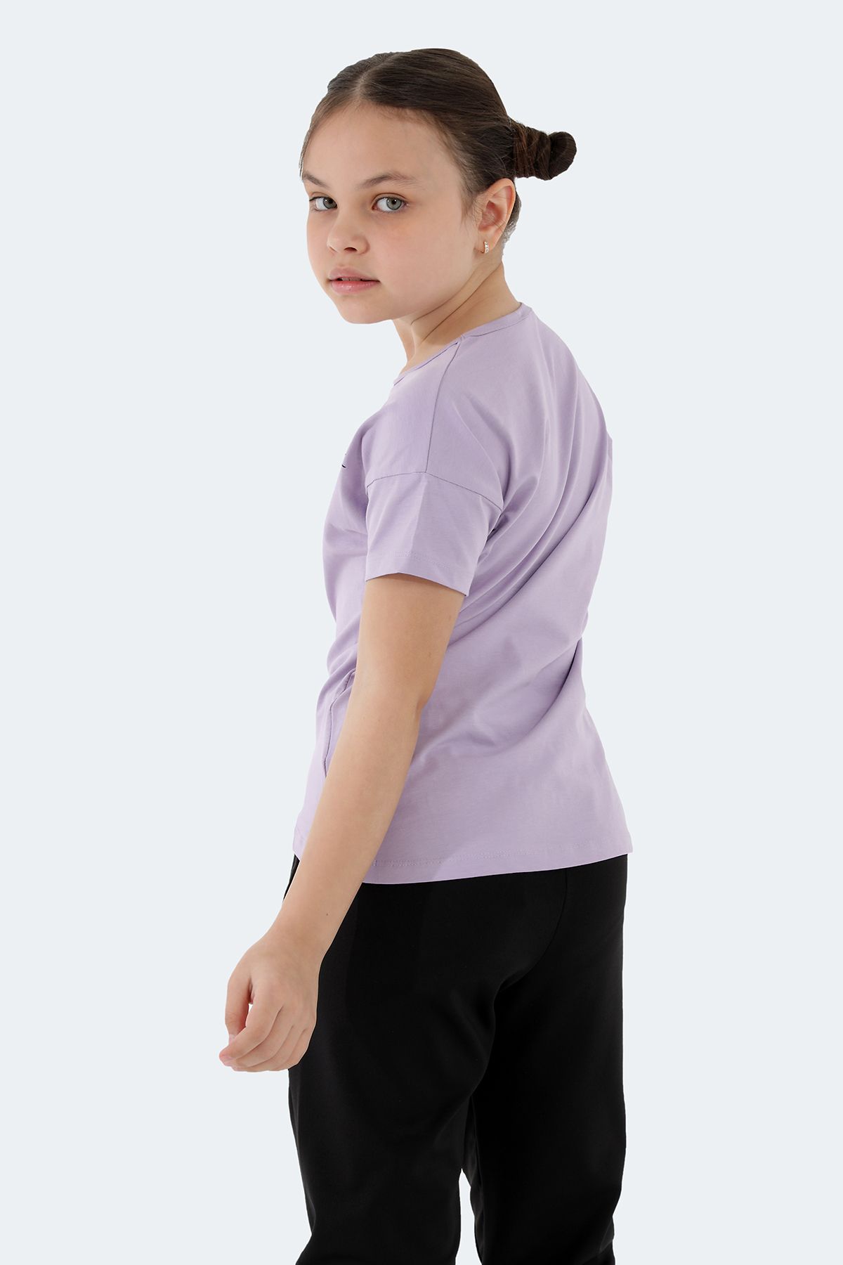 Slazenger-Lilac Pına Girl's T-Shirt 4