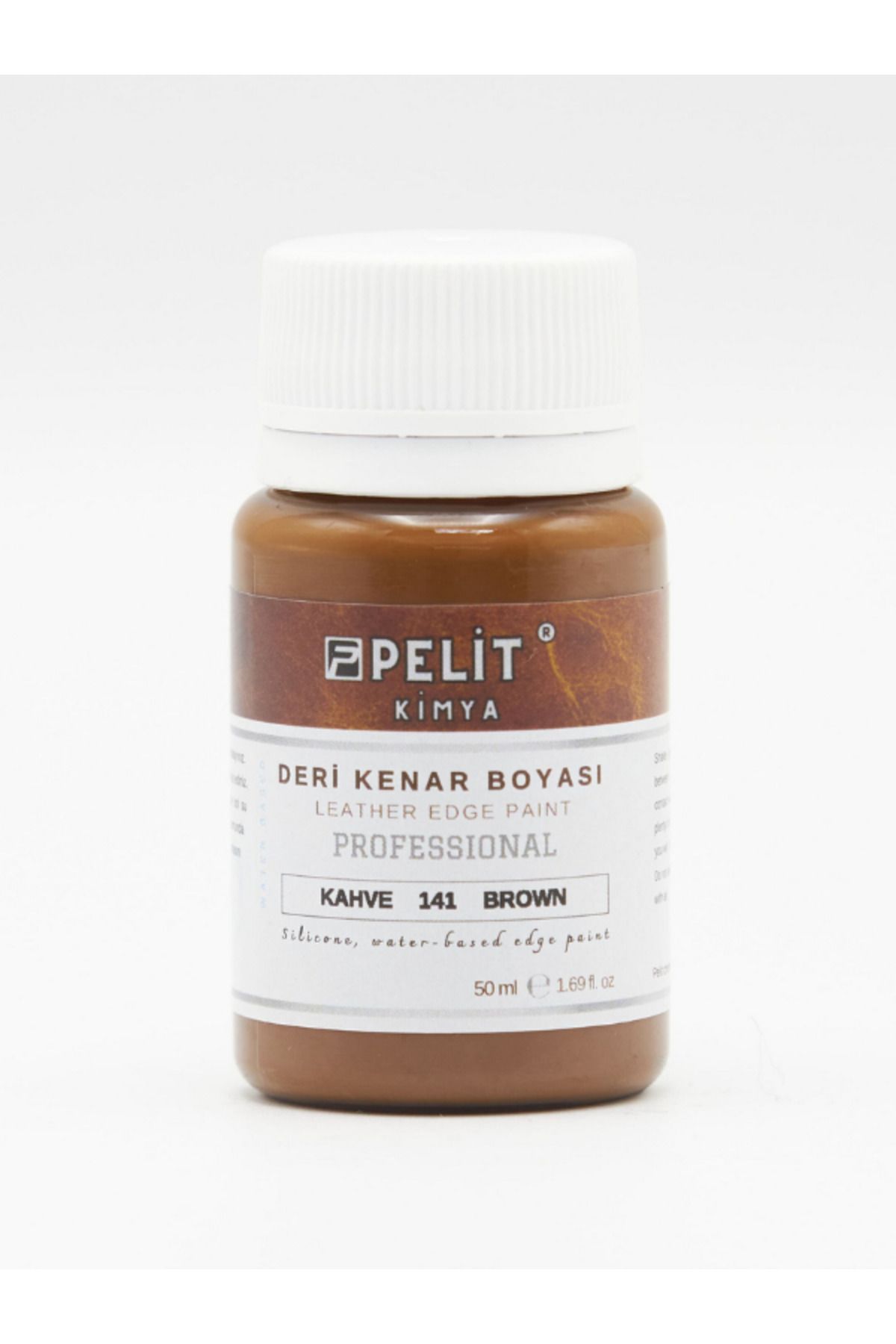 Pelitkimya Kahve Rengi Deri Kenar Boyası 50 ml Leather Edge Paint Brown