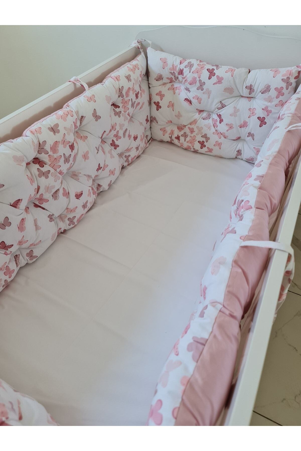 babynestdunyasi 60x120 Çift Yönlü Beşik Kenar Koruma 45cm Yükseklik fotoğrafı 3 (önizleme)