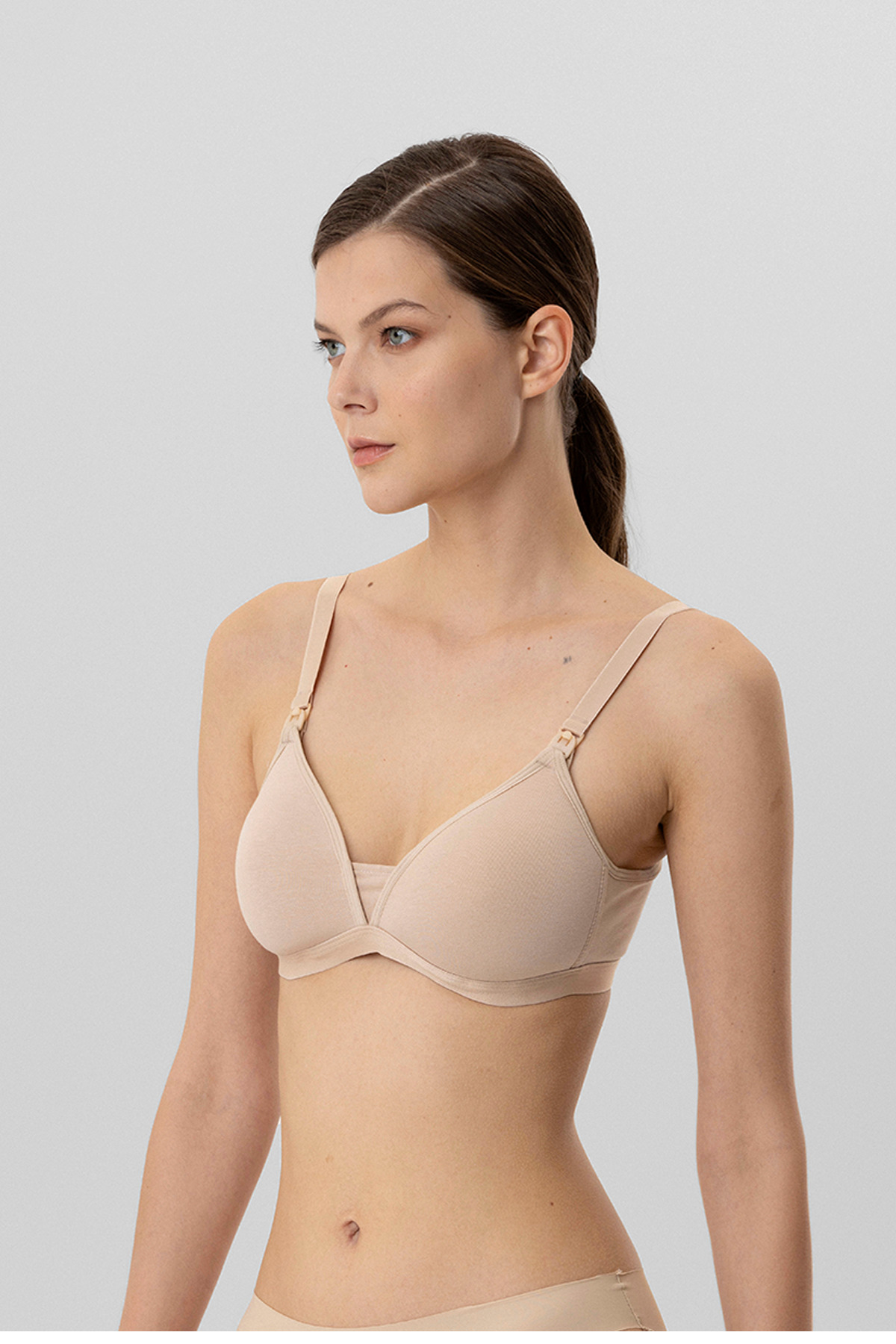 Pierre Cardin Kadın Ten 6116 Pamuklu Kaplı Emzirme Sütyeni fotoğrafı 3 (önizleme)