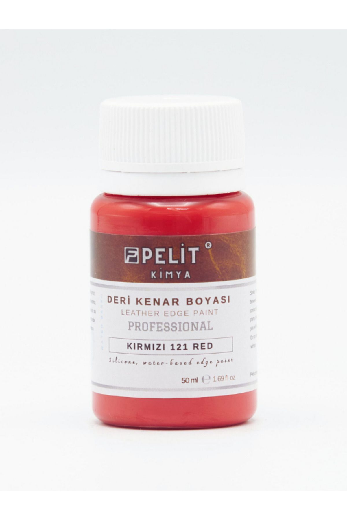 Pelitkimya Kırmızı Deri Kenar Boyası 50 ml Leather Edge Paint Red