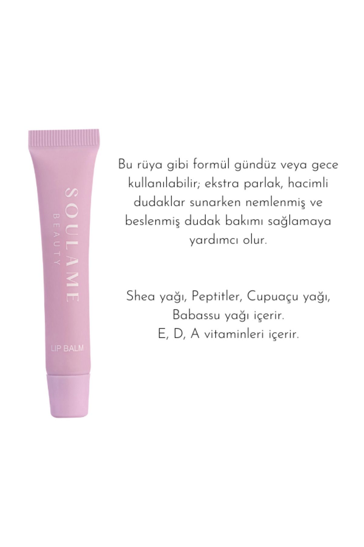 SouLame Beauty 2 Al 1 Öde '' Watermelon '' Lıp Balm - Ekstra Parlak Karpuz Aromalı Dudak Parlatıcısı-2