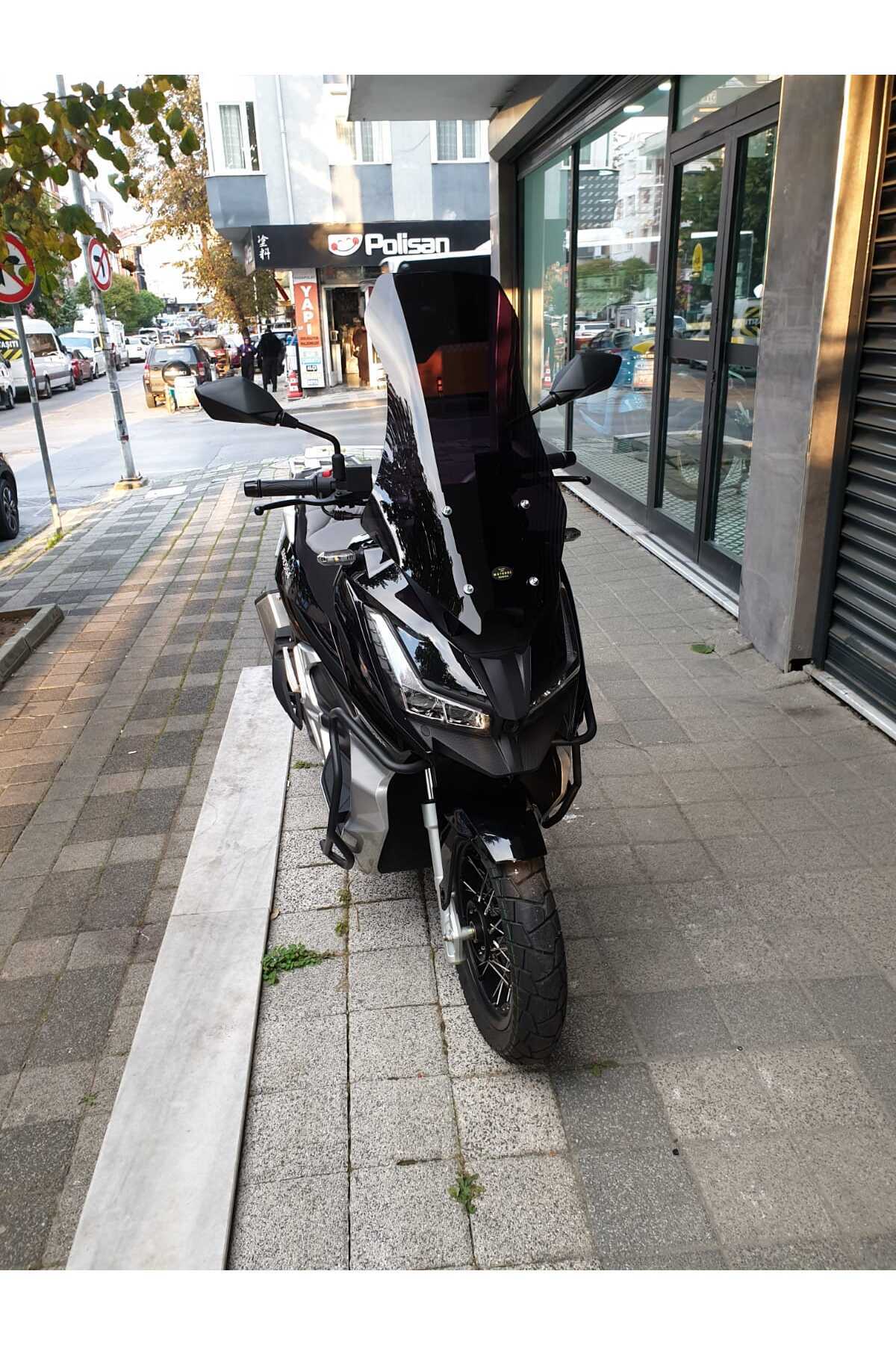 Barossa ADV 127 Siperlik Ön Cam 2025 Model 75cm Siyah Renkli 4mm UZUN CAM