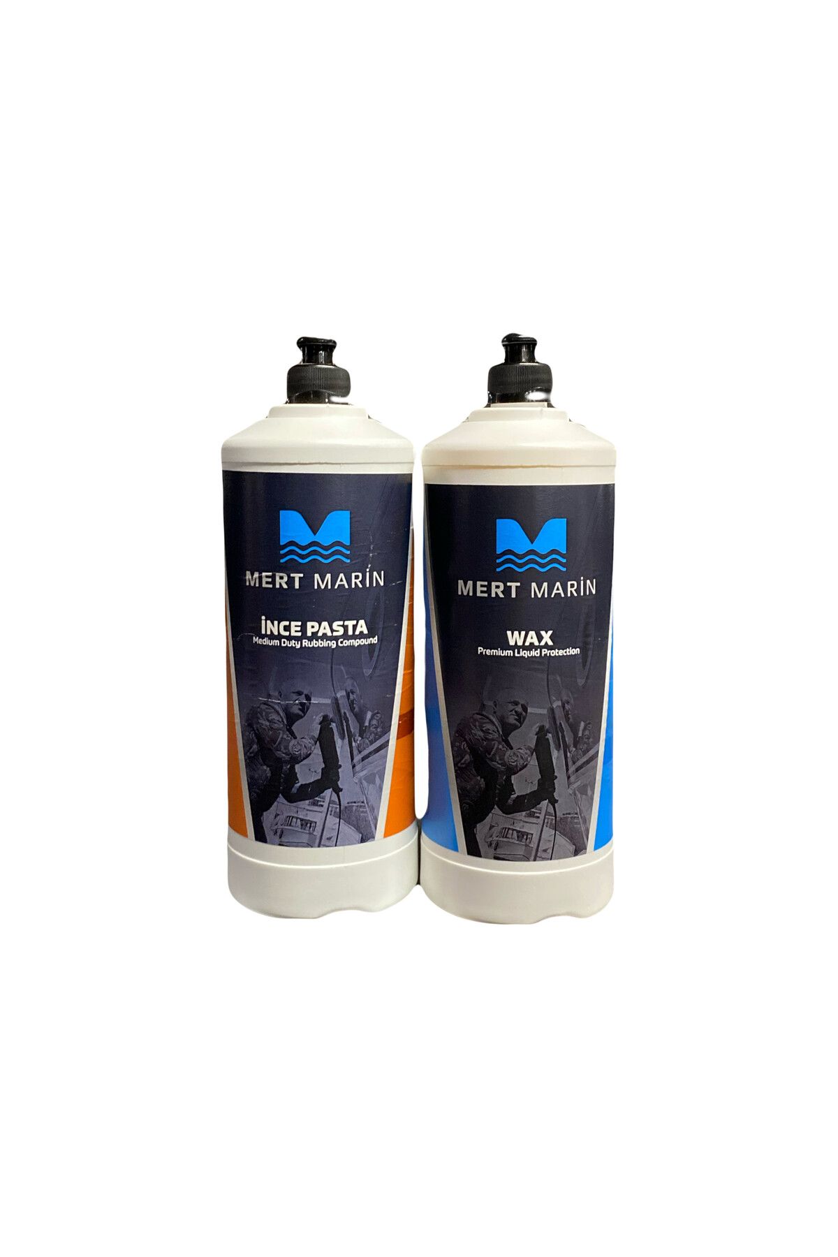 CAR İnce Pasta & Wax 1lt Medium Duty Rubbing Compoung and Premium Liquid Protection