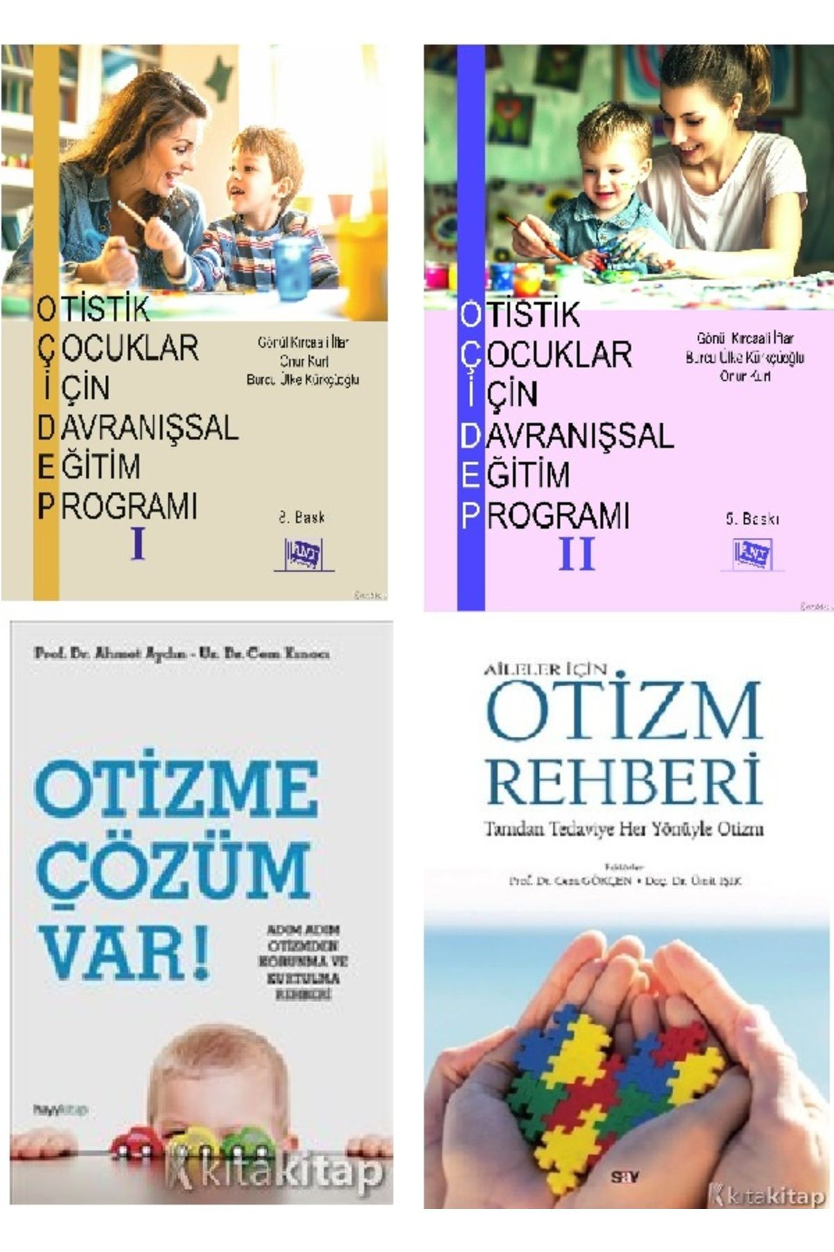 Destek Yayınları Otistik Çocuklar İçin Davranışsal Eğit 1-2 -Otizme Çözüm Var!-Aileler İçin Otizm Rehberi 4 KİTAP SET