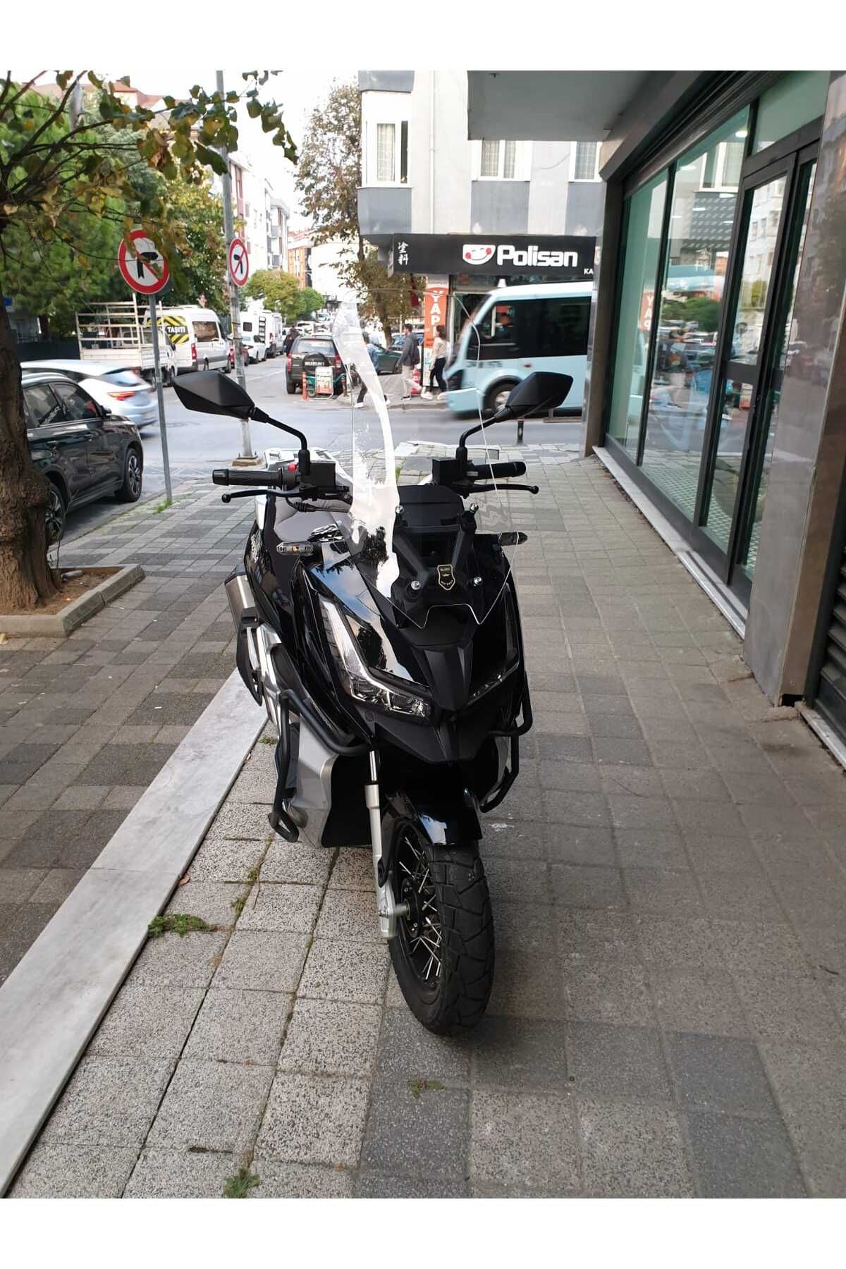 Barossa ADV 125 Siperlik Ön Cam 2025 Model 65cm Şeffaf Renkli 4mm ORTA BOYLU CAM