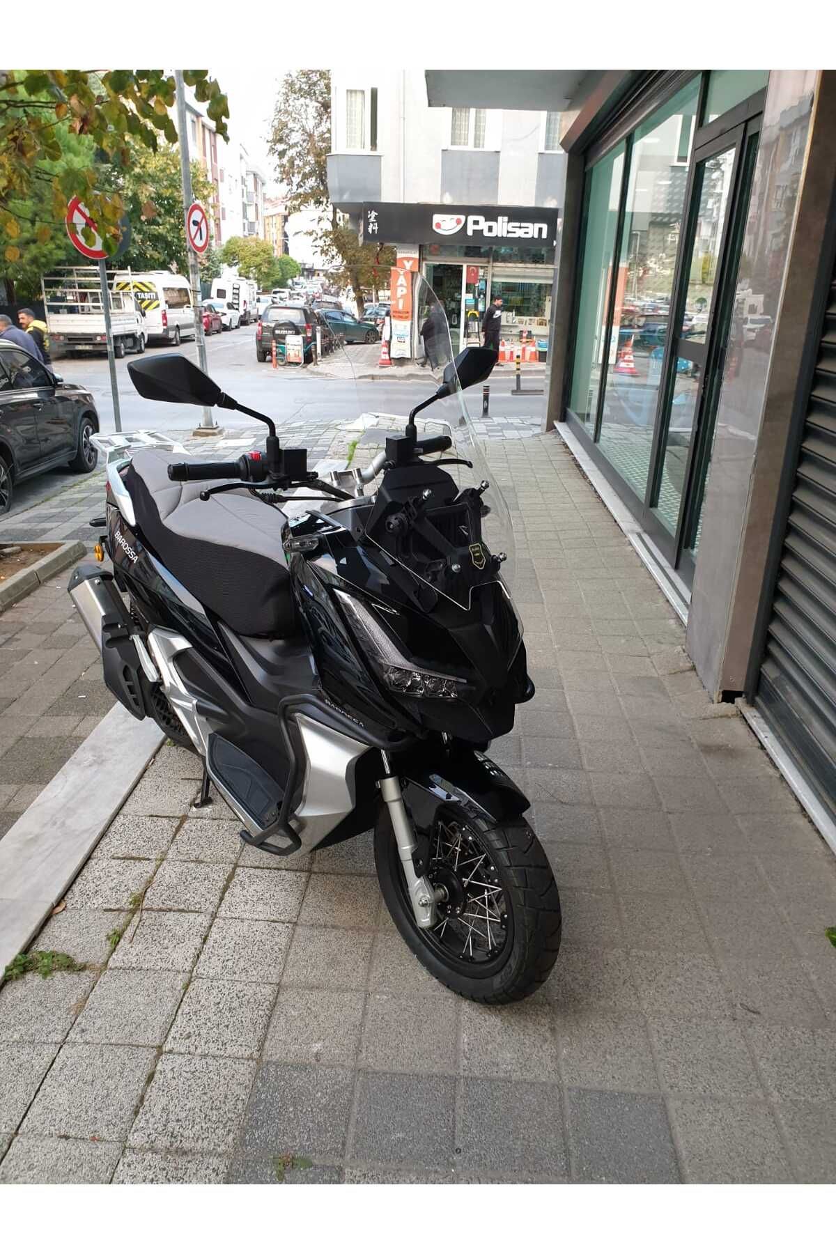 Barossa ADV 125 Siperlik Ön Cam 2025 Model 65cm Şeffaf Renkli 4mm ORTA BOYLU CAM
