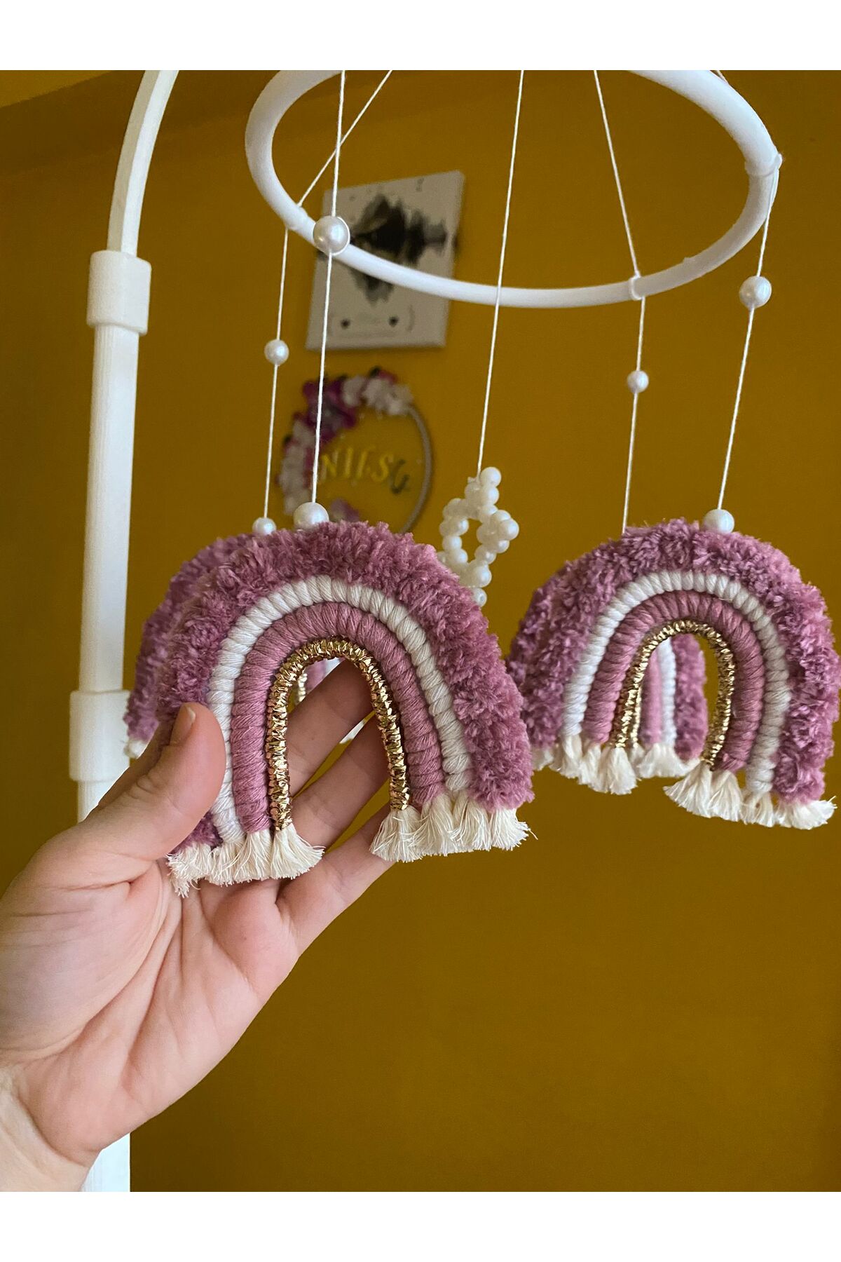 Nilsu Tasarım Bebek Dönencesi - Beşik Süsü - Mobil fotoğrafı 2 (önizleme)