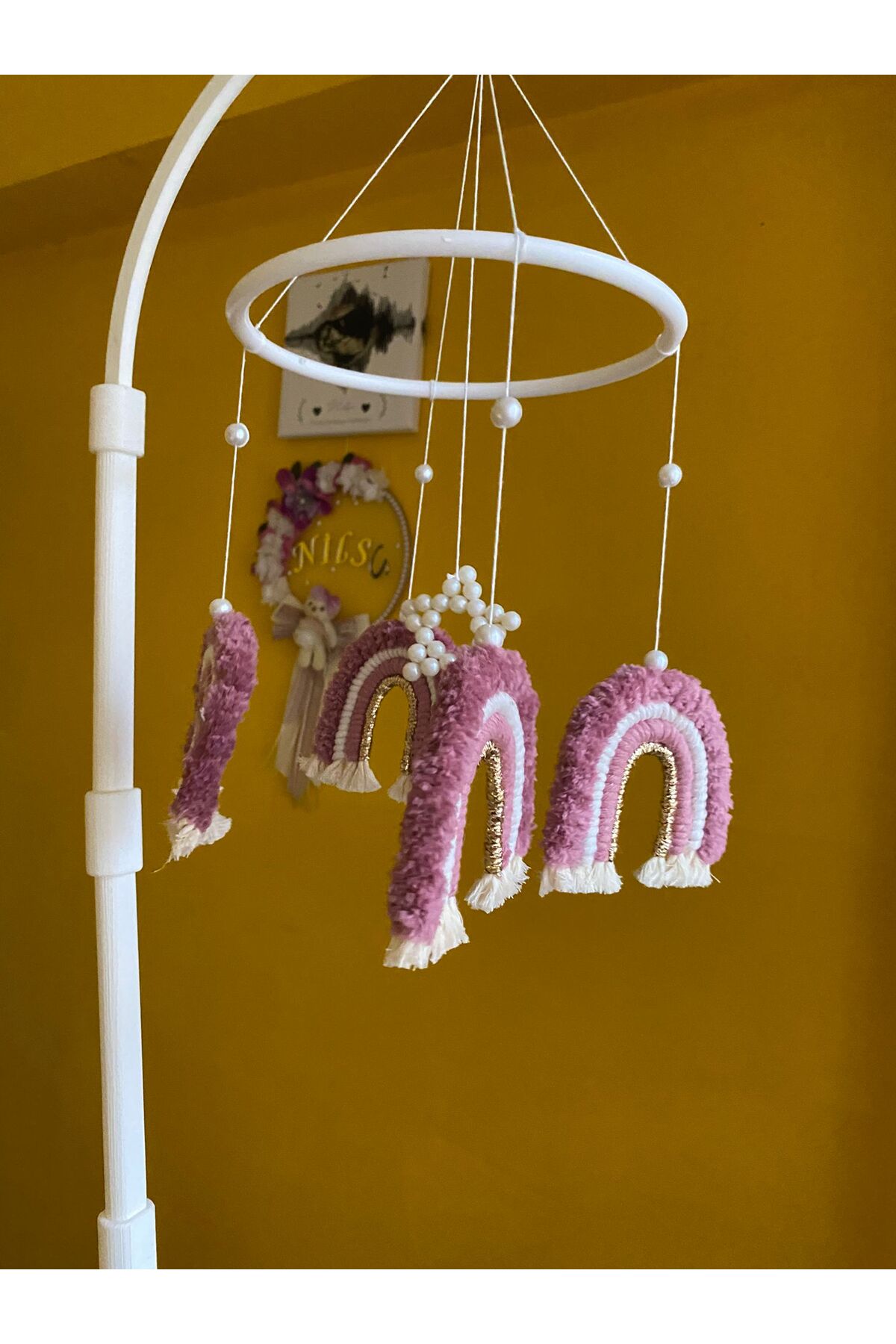 Nilsu Tasarım Bebek Dönencesi - Beşik Süsü - Mobil fotoğrafı 4 (önizleme)