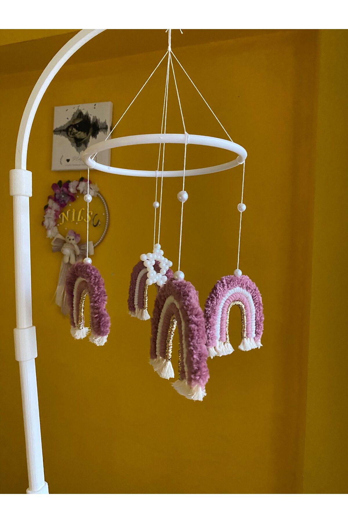 Nilsu Tasarım Bebek Dönencesi - Beşik Süsü - Mobil fotoğrafı 3 (önizleme)