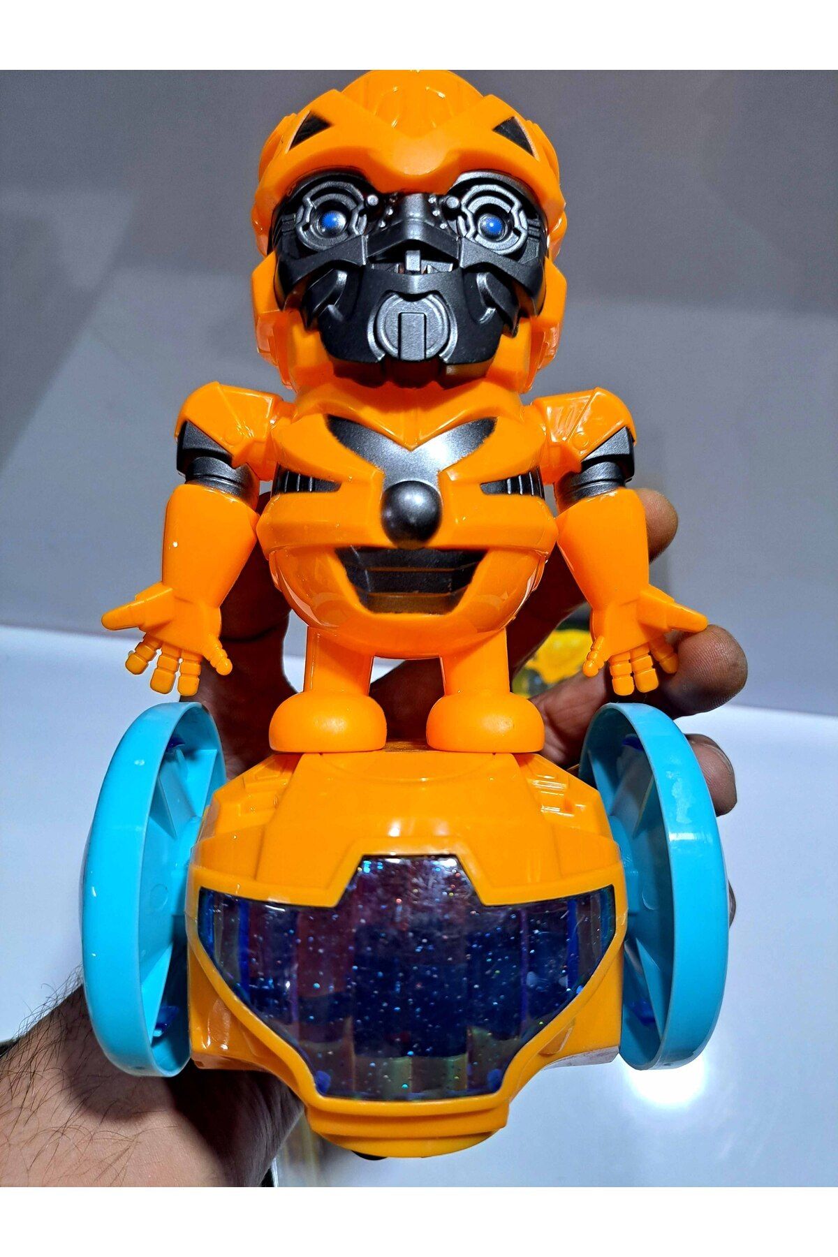 FEN TOYS-Robot Toy - Colorful, Light Sound, Can Move, 17X14Cm, 360 Degree Rotation 6