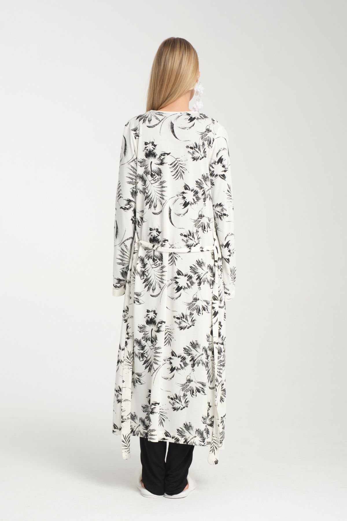 effort-Luxury Maternity and Maternity Pajamas and Dressing Gown Set 5