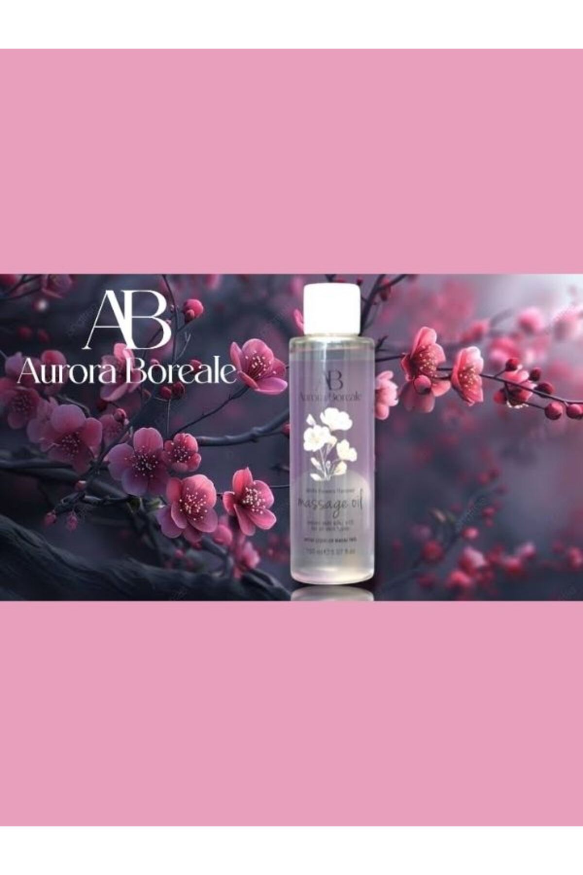 Genel Markalar Aurora Boreale Beyaz Çiçek Aromalı Masaj Yağı 150 ML