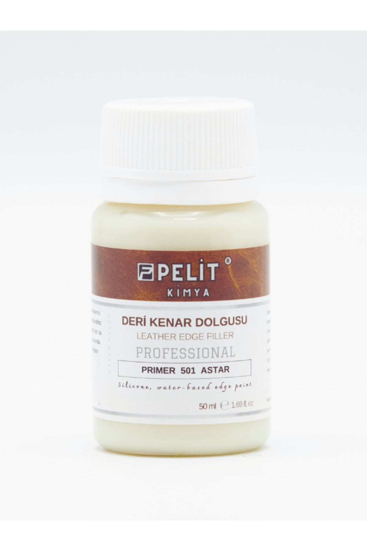 Pelitkimya DERİ KENAR DOLGUSU ASTAR 50 ML PROFESYONEL ALT KAT LEATHER EDGE FILLER