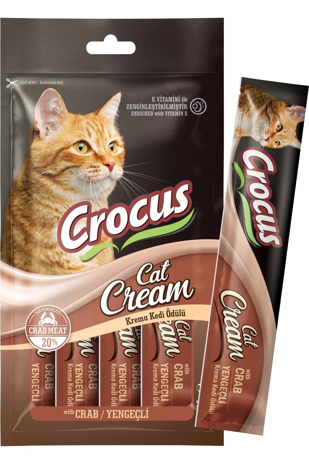 Crocus Yengeçli Krema Kedi Ödülü 4x15gr 462122