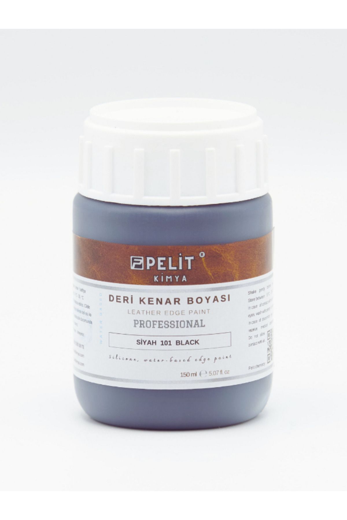 Pelitkimya Siyah Deri Kenar Boyası 150 ml Leather Edge Paint Black