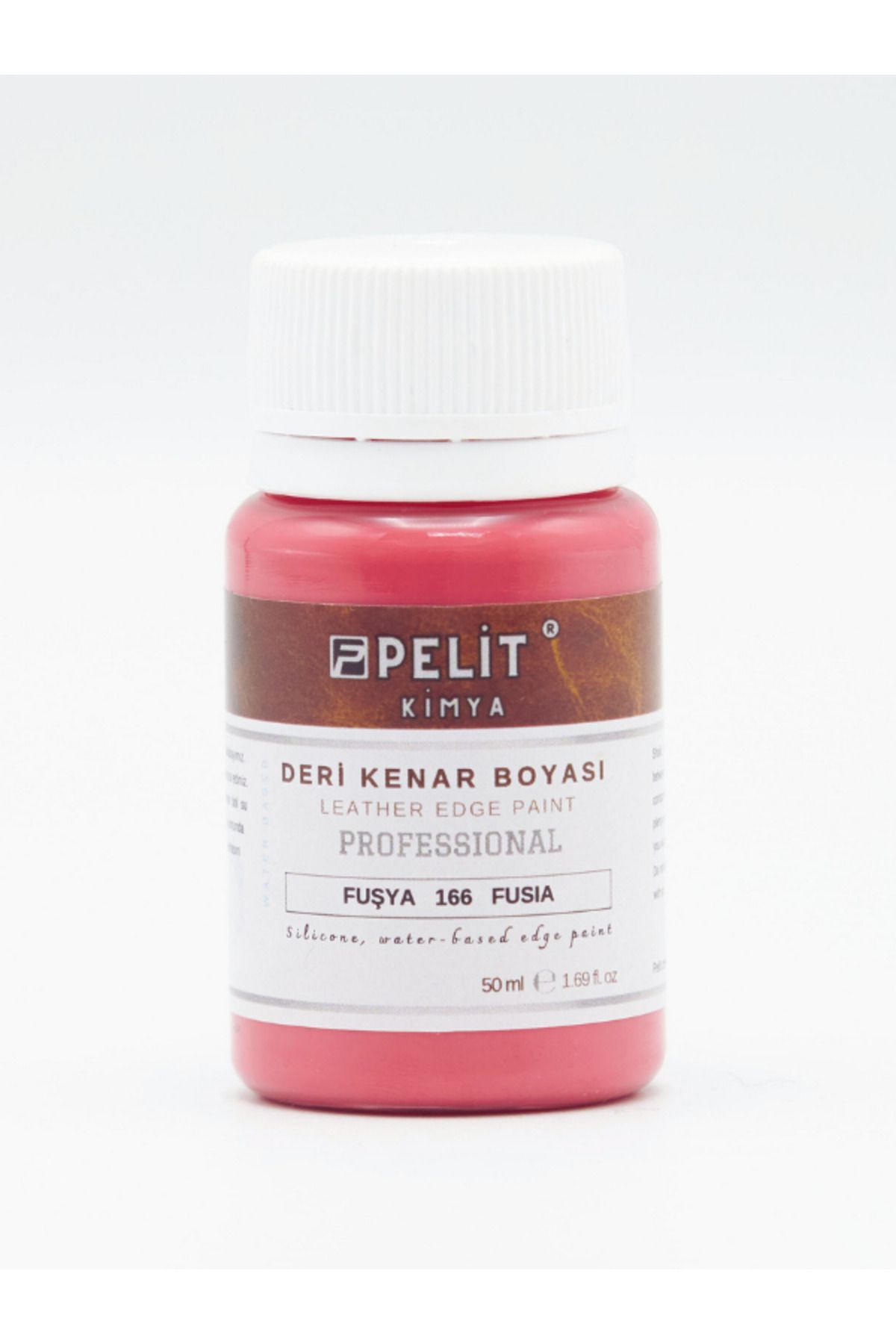 Pelitkimya Fuşya Deri Kenar Boyası 50 ml Leather Edge Paint Fuşia