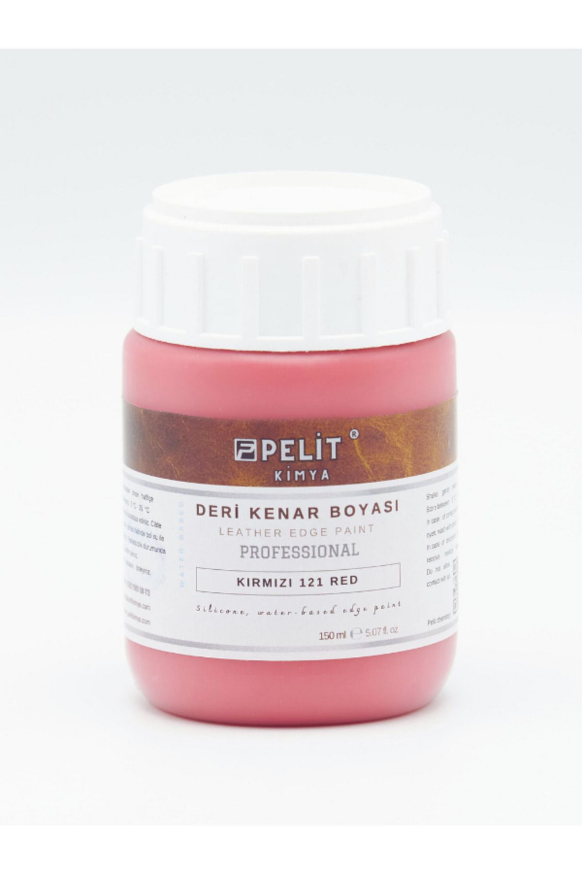 Pelitkimya Kırmızı Deri Kenar Boyası 150 ml Leather Edge Paint Red