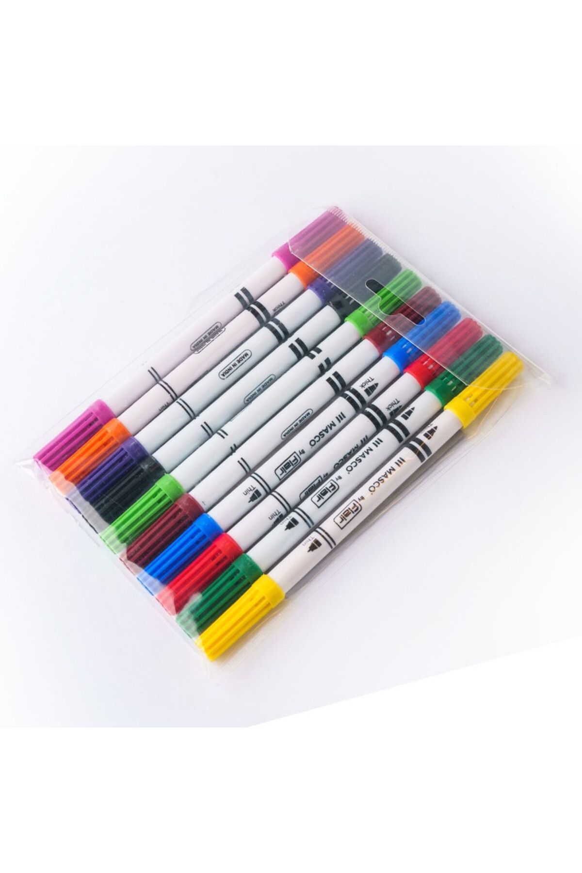 Flair-Creative Thick and Thin Dual Tip Watercolor Sketch Pen set of 10 Shades 2