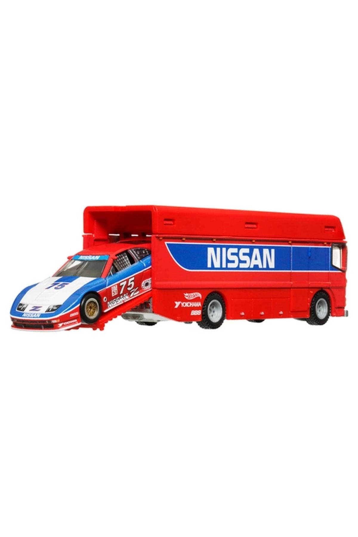 KdrElektronik Çocuk Hot Wheels Premium Team Transport Euro Hauler & 94 Nissan 300 ZX GTS HRV44