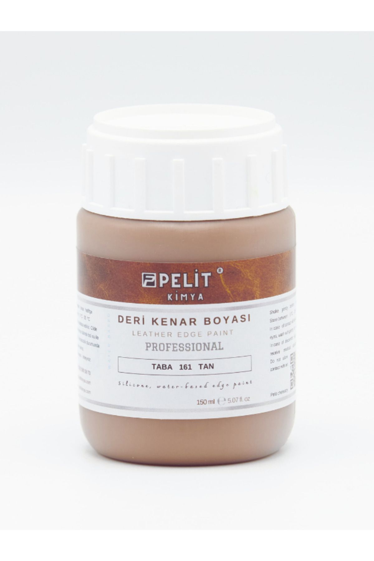 Pelitkimya Taba Deri Kenar Boyası 150 ml Leather Edge Paint Tan